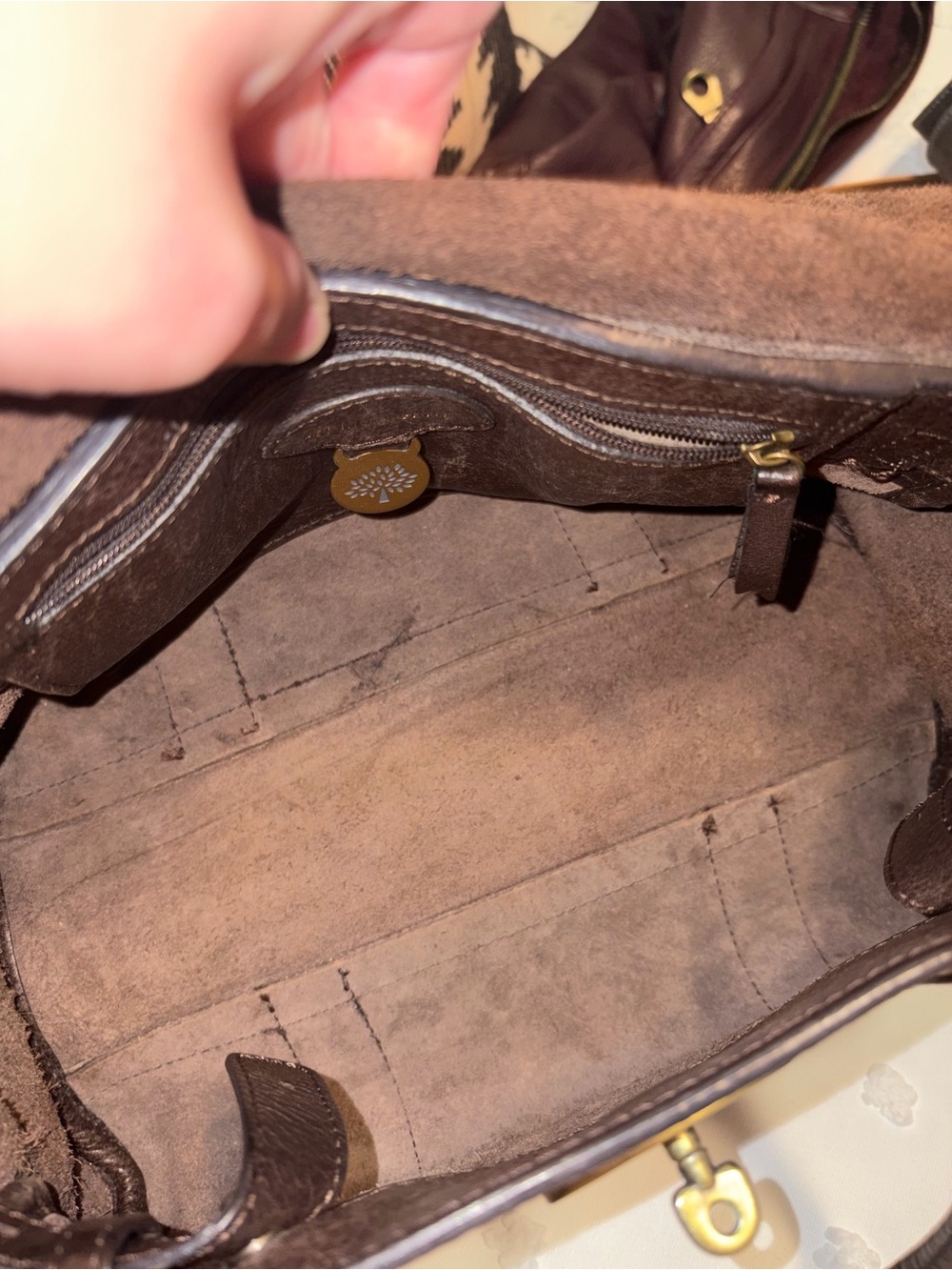 Small Mulberry Bayswater Satchel in Brown Leather - Picture 12 of 13